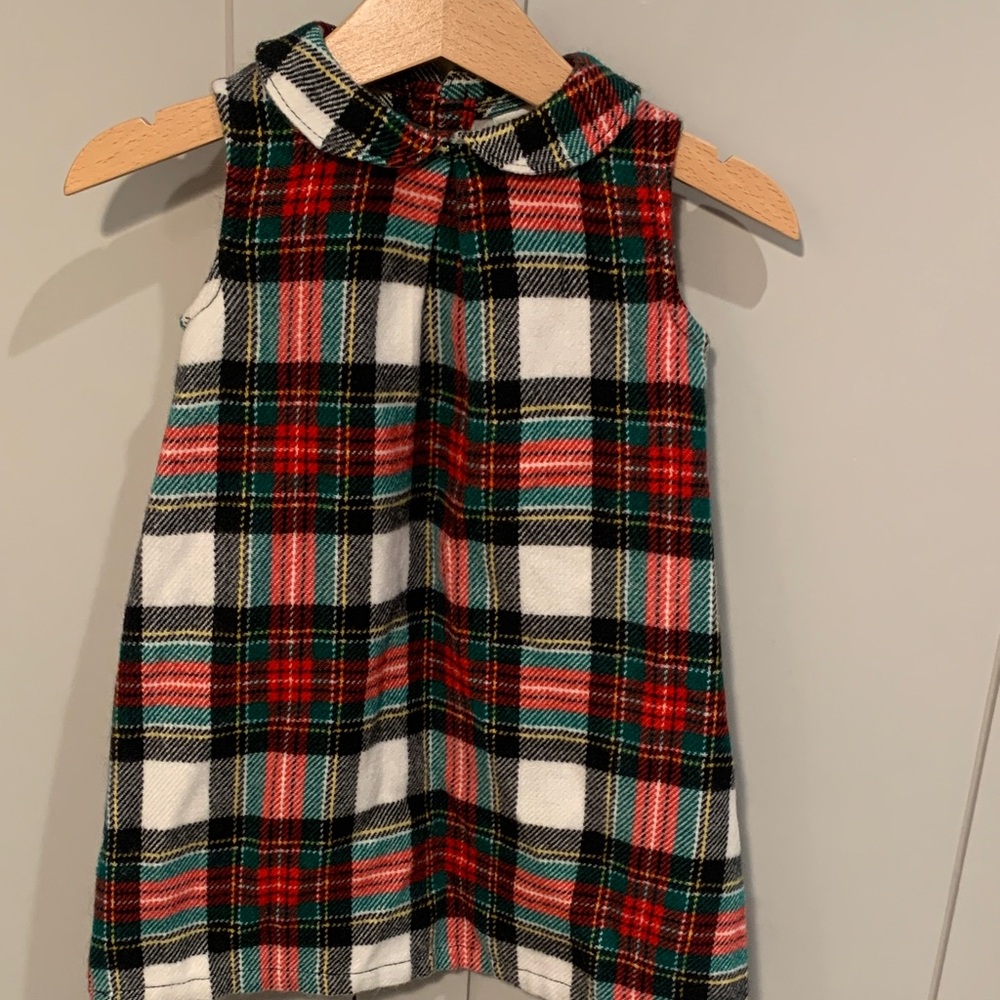 Vintage Carter's Red and Green Plaid Flannel Dress